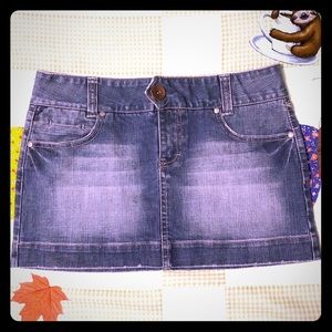 Vanity Denim Blue Miniskirt 7